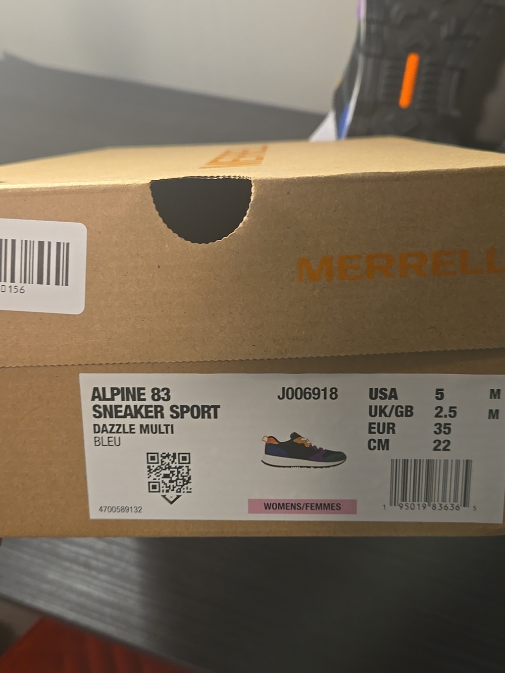 Merrell Alpine Multicolor Sneakers Size 5 New J006918 - Picture 8 of 8